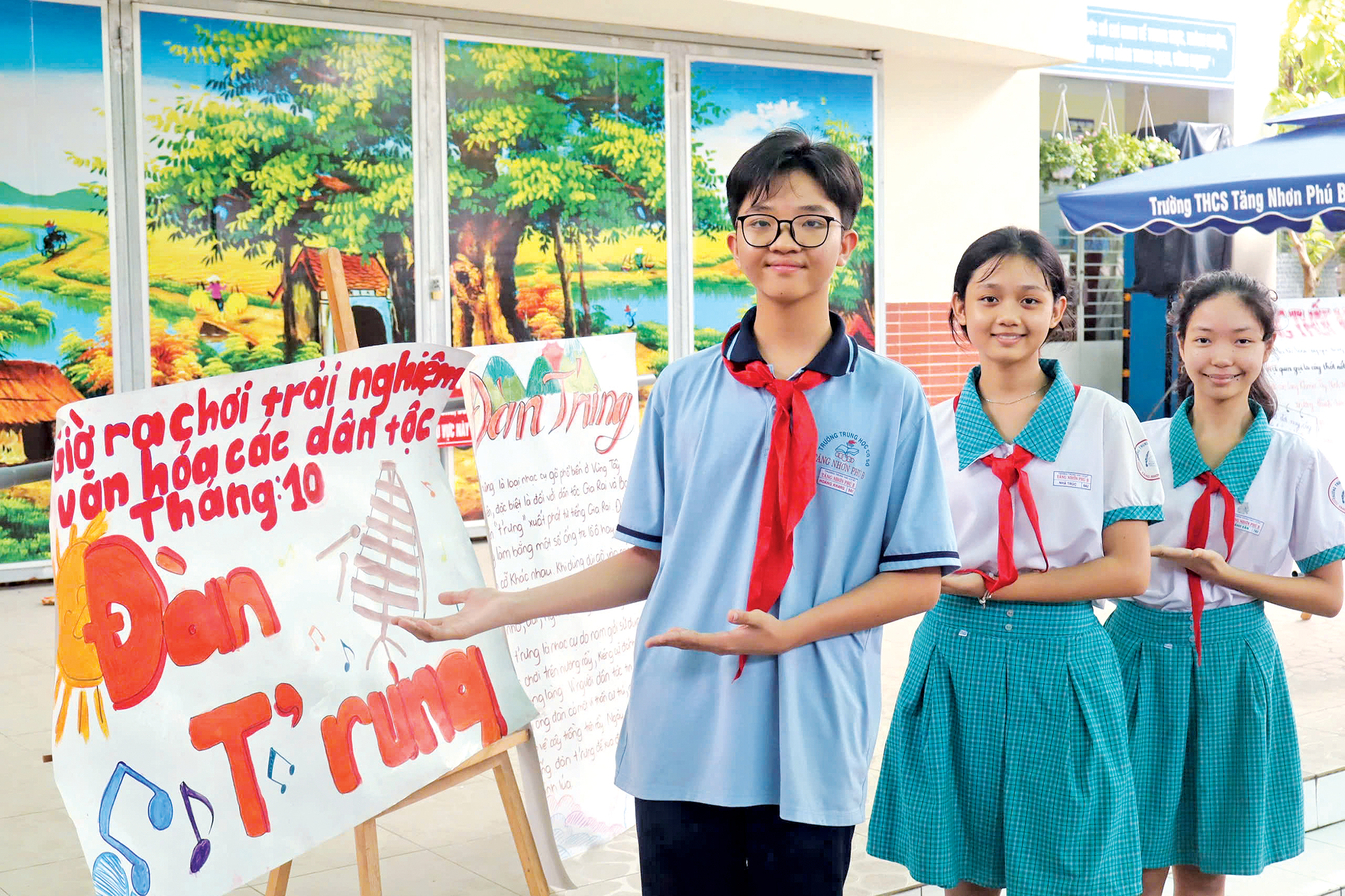 "Khui trạm secret" giờ ra chơi Trường THCS Tăng Nhơn Phú B- Ảnh 2.