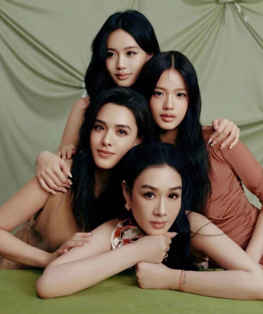 Mỹ nhân gốc Việt Chung Lệ Đề và 3 con gái: Ai nấy đều xinh đẹp như hoa, trông chẳng khác chị em - Ảnh 7.