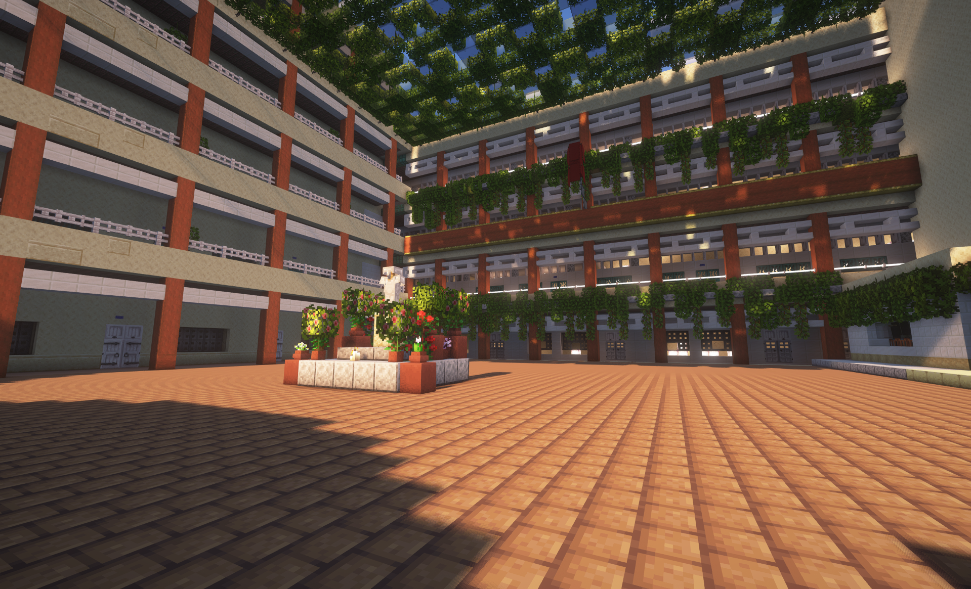 Học sinh Trường THPT Nguyễn Trung Trực 'xây' trường trong game Minecraft khiến ai nấy trầm trồ- Ảnh 3.