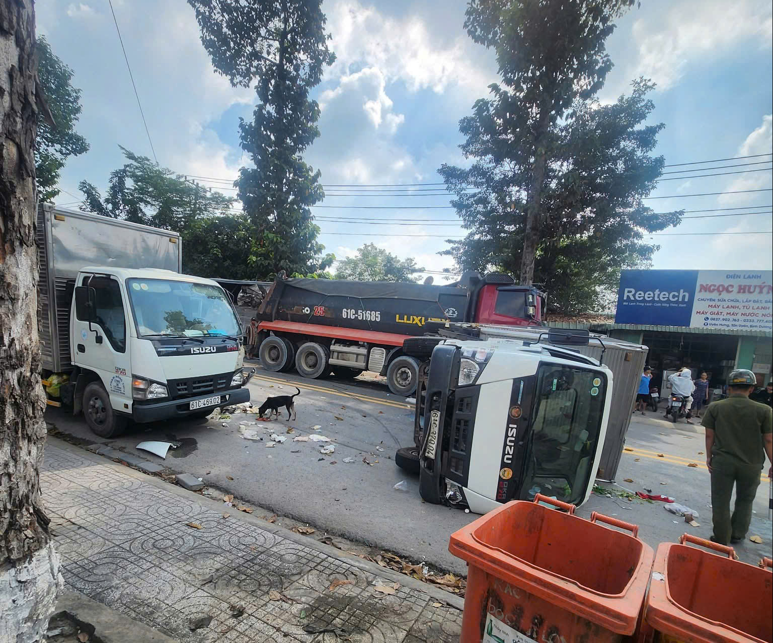 tai nạn liên hoàn - Ảnh 1.