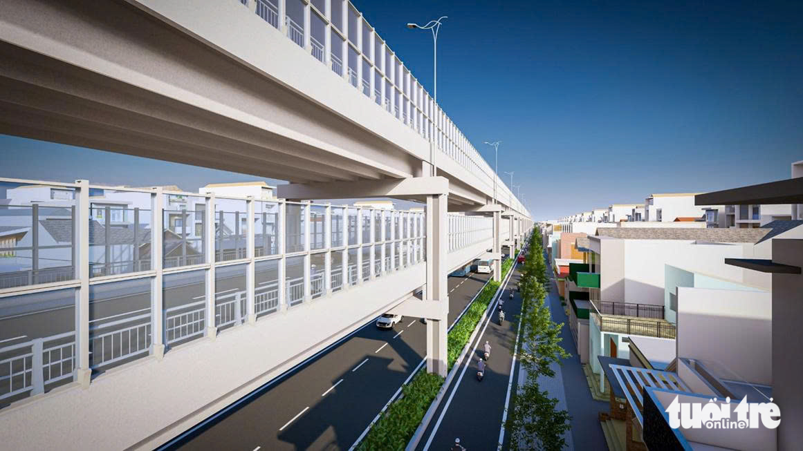 Ngắm phối cảnh cầu Phú Mỹ 2, nơi có đường nhiều tầng lần đầu tiên đề xuất làm tại TP.HCM - Ảnh 1.