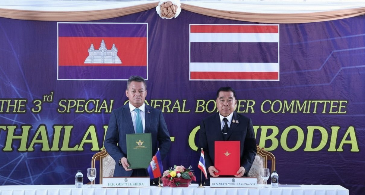 Thái Lan và Campuchia ký thỏa thuận ngừng bắn - Ảnh 1.