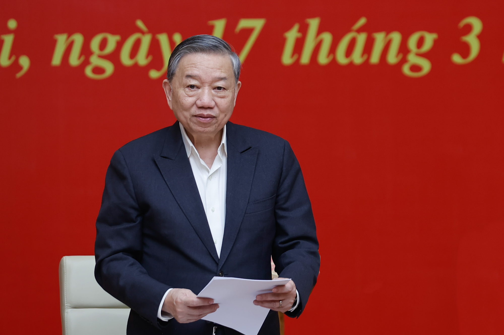 Tổng Bí thư Tô Lâm: Sắp xếp tổ chức bộ máy là cơ hội sàng lọc lại đội ngũ cán bộ - Ảnh 1.