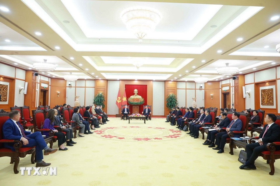 Tổng Bí thư nhấn mạnh thúc đẩy hợp tác kinh tế - thương mại - đầu tư Việt Nam - Mỹ - Ảnh 3. Tổng Bí thư nhấn mạnh thúc đẩy hợp tác kinh tế - thương mại - đầu tư Việt Nam - Mỹ - Ảnh 3.