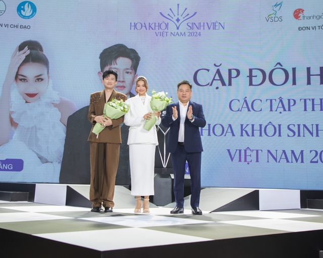 Dược sĩ Tiến và siêu mẫu Thanh Hằng làm host cho cuộc thi Hoa khôi sinh viên Việt Nam- Ảnh 1.