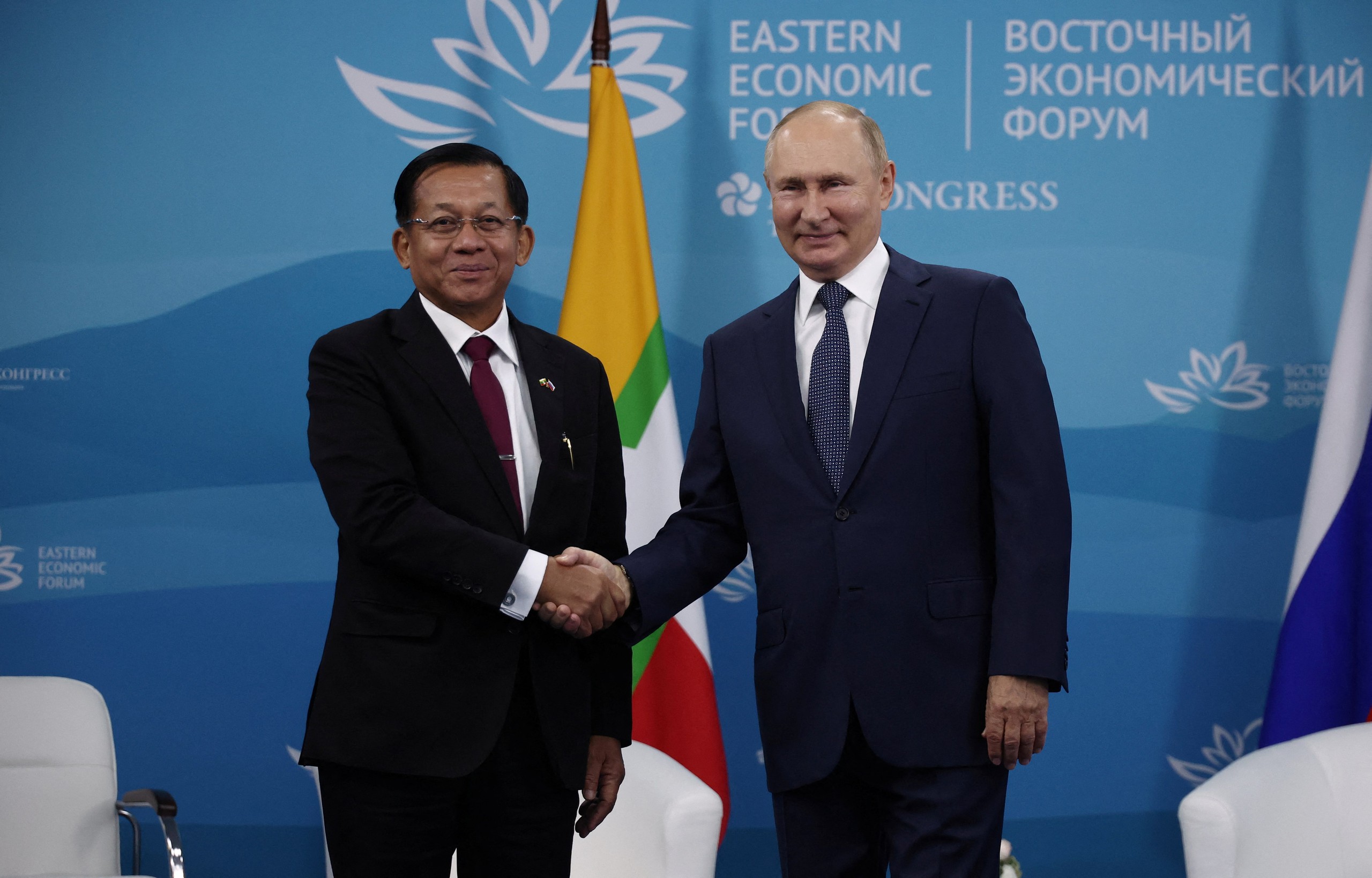 Lãnh đạo chính quyền quân sự Myanmar đến Nga gặp ông Putin - Ảnh 1.