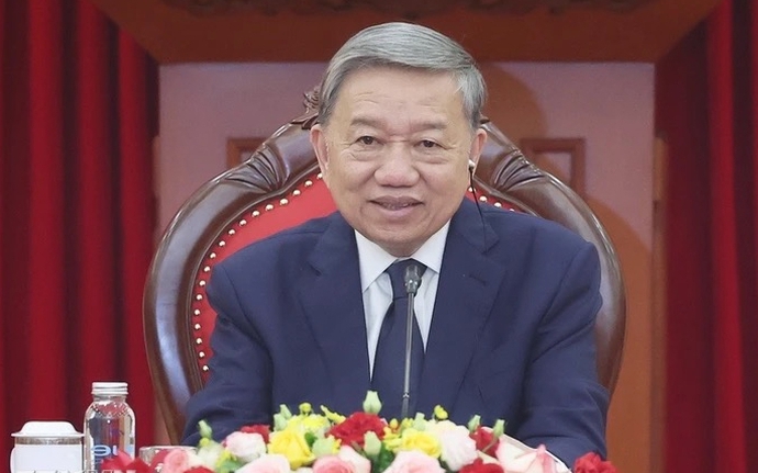 Vietnam's state president hosts welcome ceremony for South African counterpart- Ảnh 2. Vietnam's state president hosts welcome ceremony for South African counterpart- Ảnh 2.