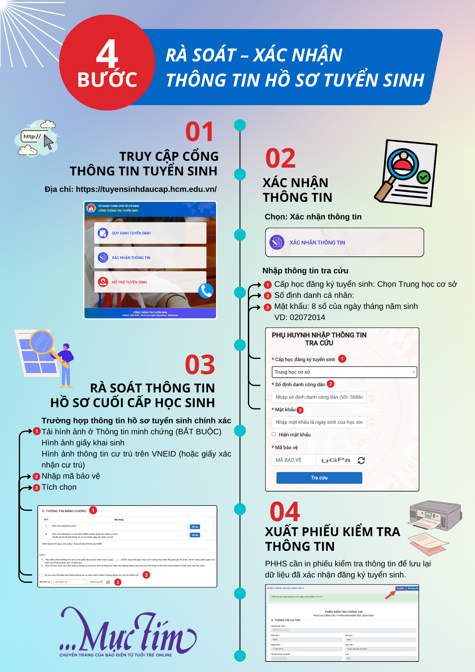 Cách rà soát và xác nhận thông tin tuyển sinh đầu cấp - Ảnh 1.