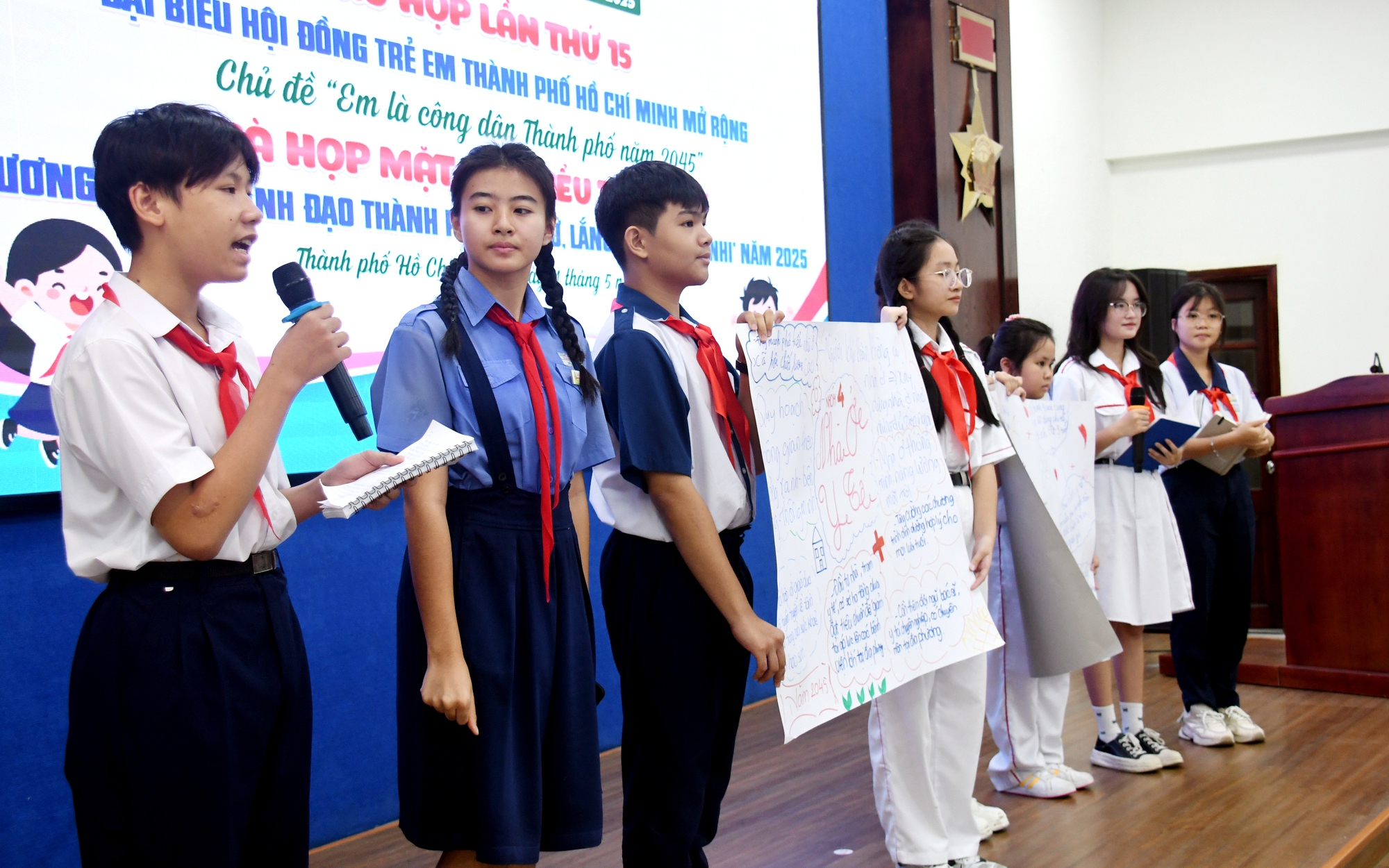 Thiếu nhi TP.HCM hào hứng tham gia phỏng vấn trực tuyến tìm kiếm đại biểu Hội đồng Trẻ em TP.HCM- Ảnh 12.