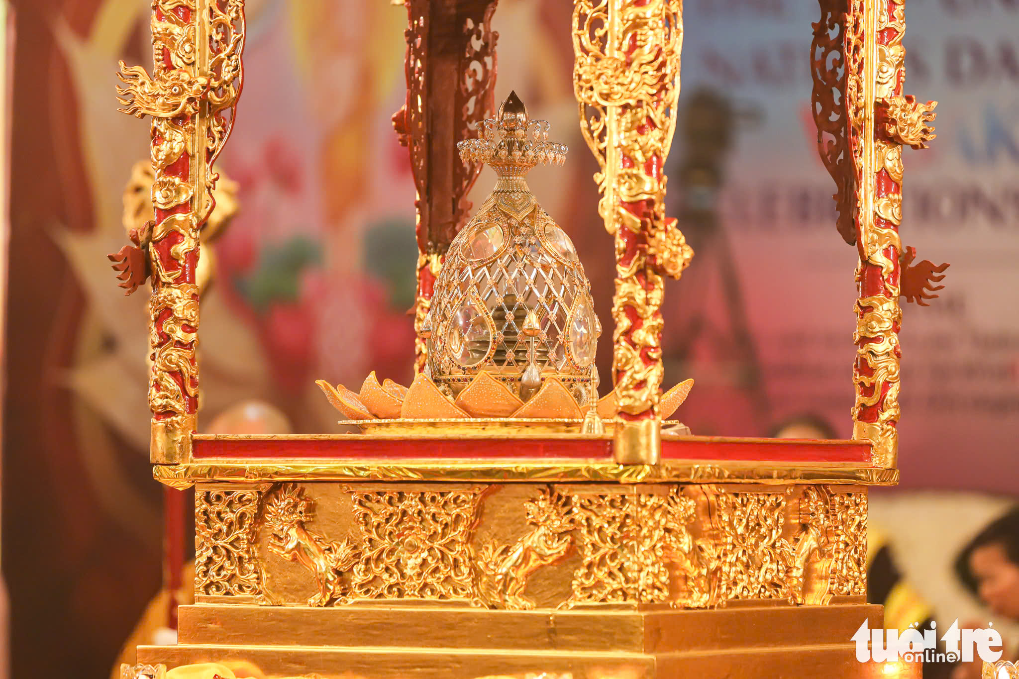 Ấn Độ Đồng ý gia hạn thời gian lưu giữ xá lợi Đức Phật tại Việt Nam - Ảnh 1. xá lợi - Ảnh 1.