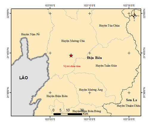 Another earthquake hits Vietnam’s Dien Bien - Ảnh 1. Another earthquake hits Vietnam’s Dien Bien - Ảnh 1.