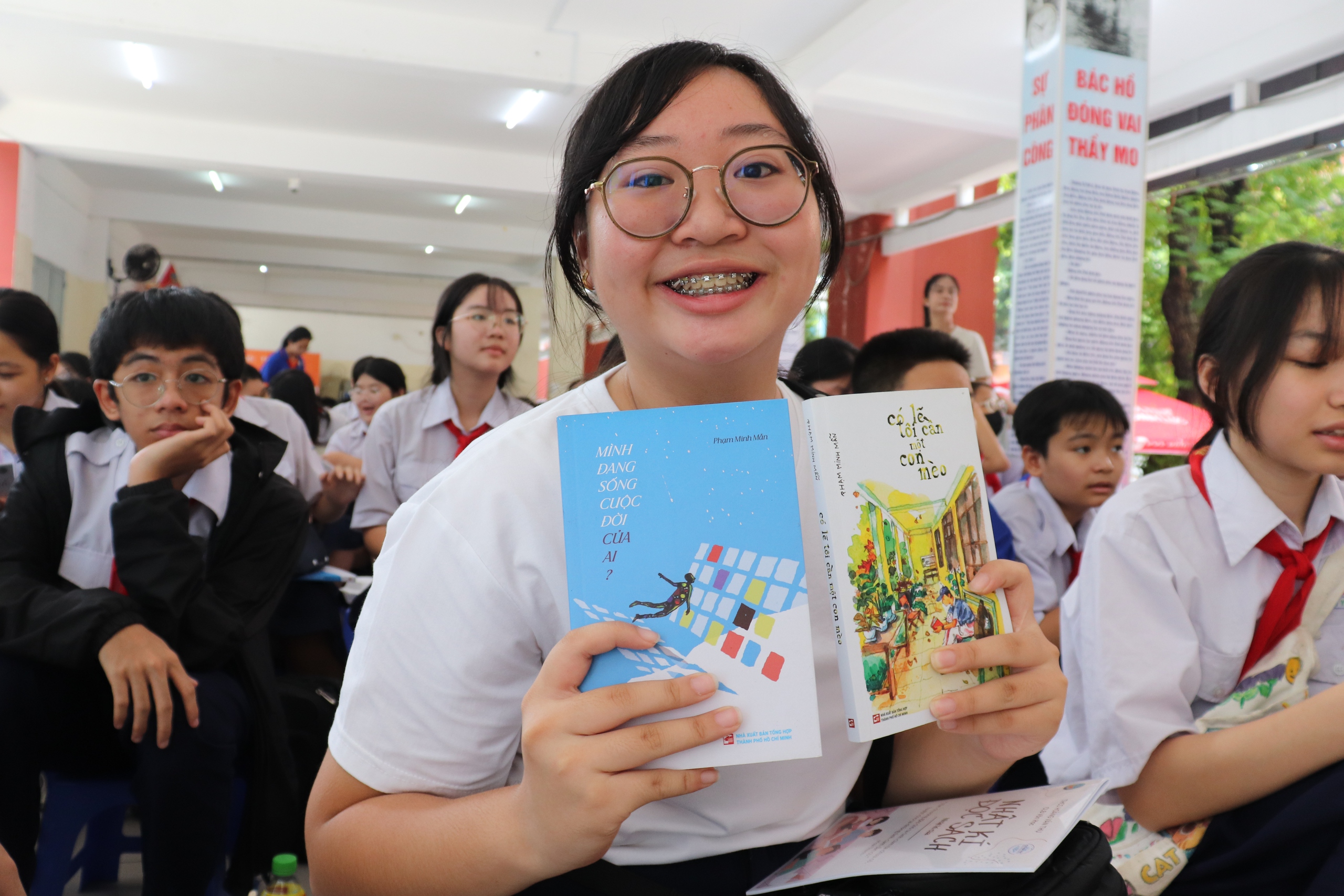 Teen Trường THCS Hoàng Văn Thụ hào hứng với ngày hội văn hóa đọc - Ảnh 8.