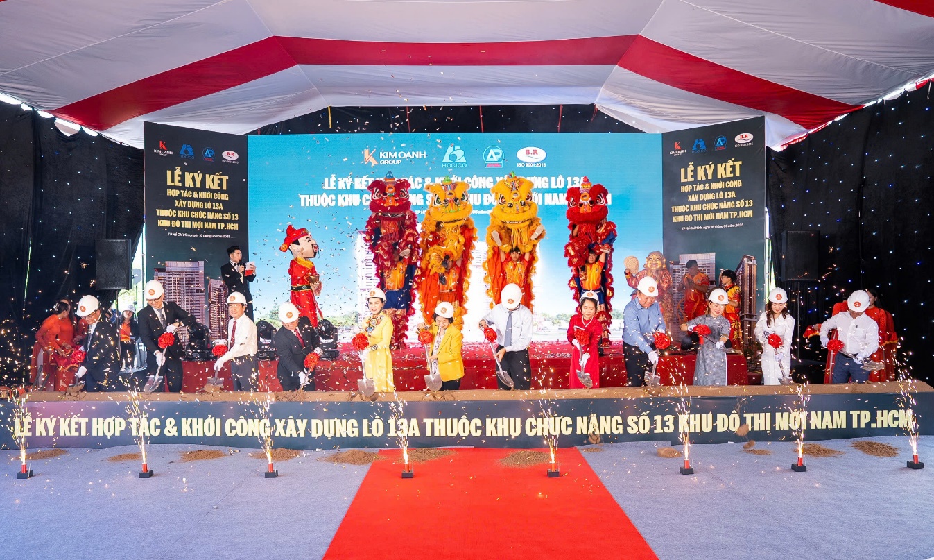 Khởi công xây dựng lô 13A đô thị mới Nam TP.HCM