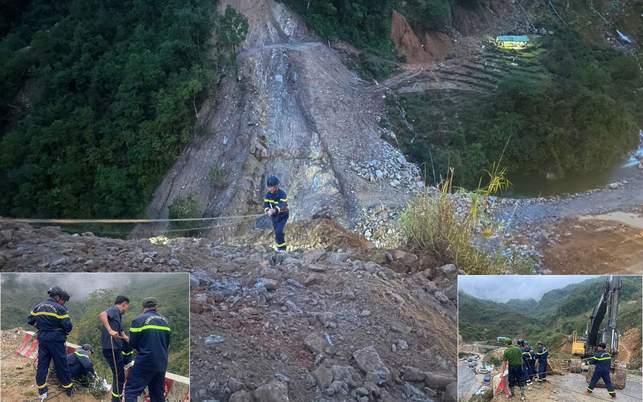 Night-time land collapse plunges 5 houses into river in southern Vietnam - Ảnh 2.