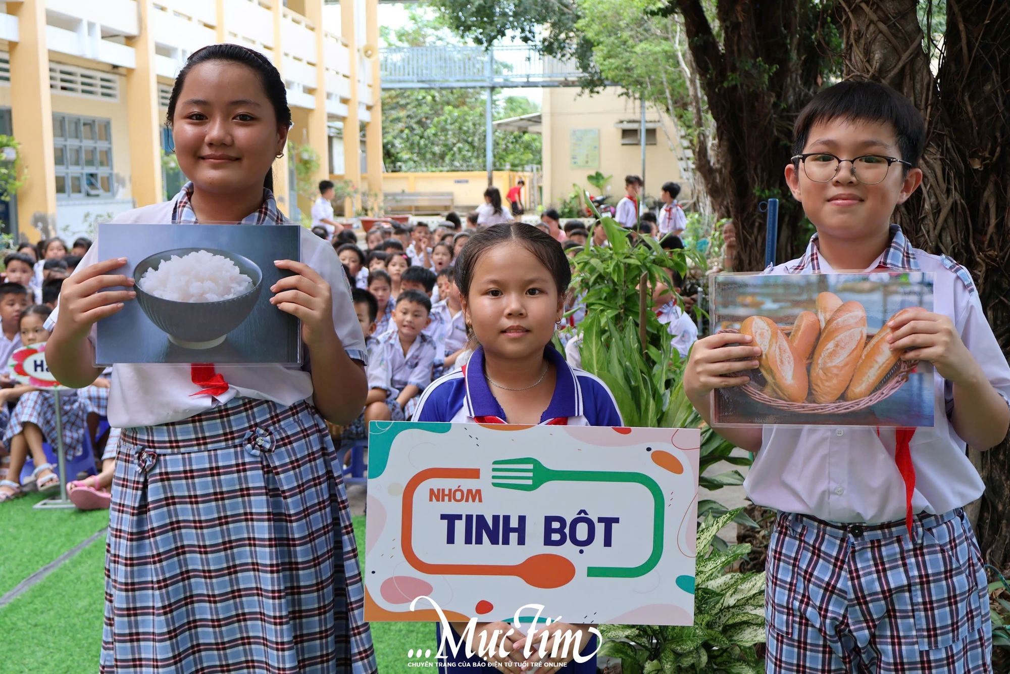 Học sinh Trường tiểu học Nguyễn Hữu Trí sôi nổi nhận diện 4 nhóm chất dinh dưỡng cần thiết - Ảnh 8.