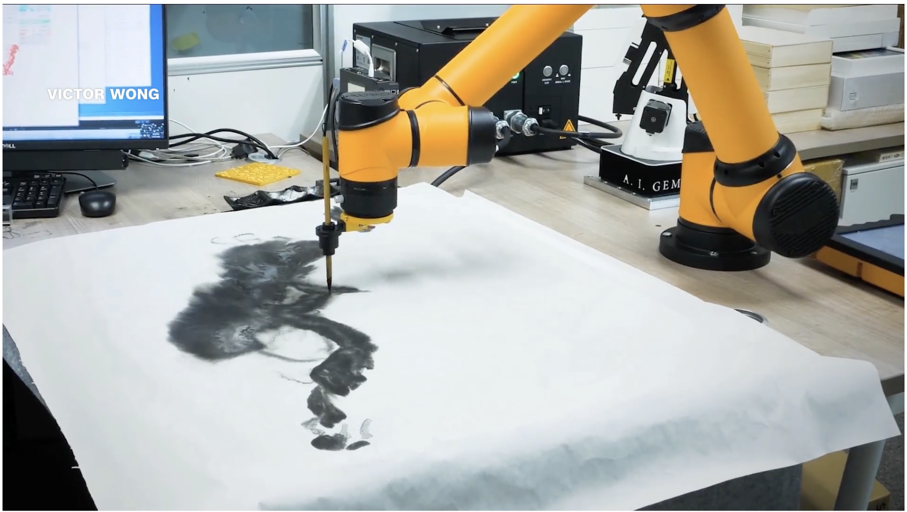 Tranh cãi khi dùng AI vẽ tranh thủy mặc - Ảnh 1.