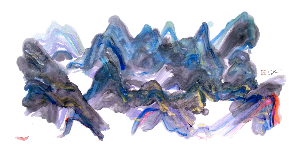 tranh thủy mặc - Ảnh 3.