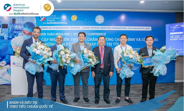 Gần 100 bác sĩ dự hội thảo khoa học chấn thương chỉnh hình tại Bệnh viện AIH - Ảnh 1.