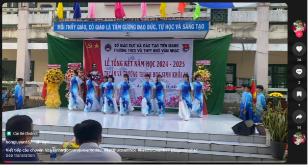 Ca khúc Viết tiếp câu chuyện hòa bình 'phủ sóng' khắp lễ tổng kết năm học - Ảnh 2.