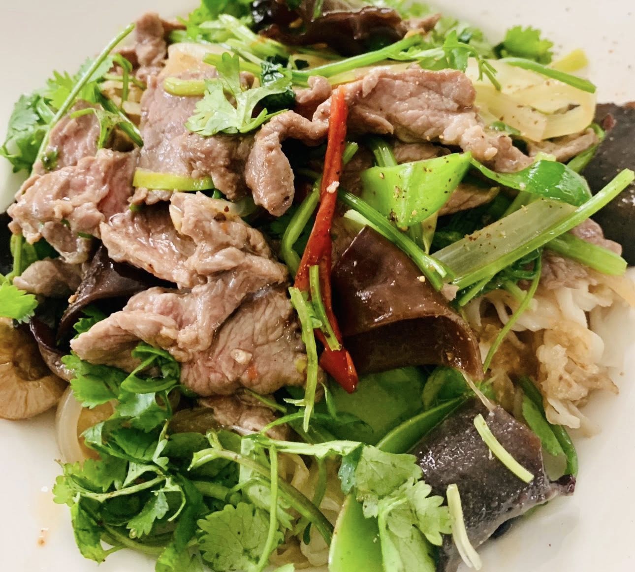 Bếp bà Hoà chỉ cách nấu phở xào bò với công thức ướp thịt ngon bất bại - Ảnh 1. Phở xào bò với công thức ướp thịt ngon bất bại, cho ngày nắng nóng, cho cả mùa mưa - Ảnh 1.