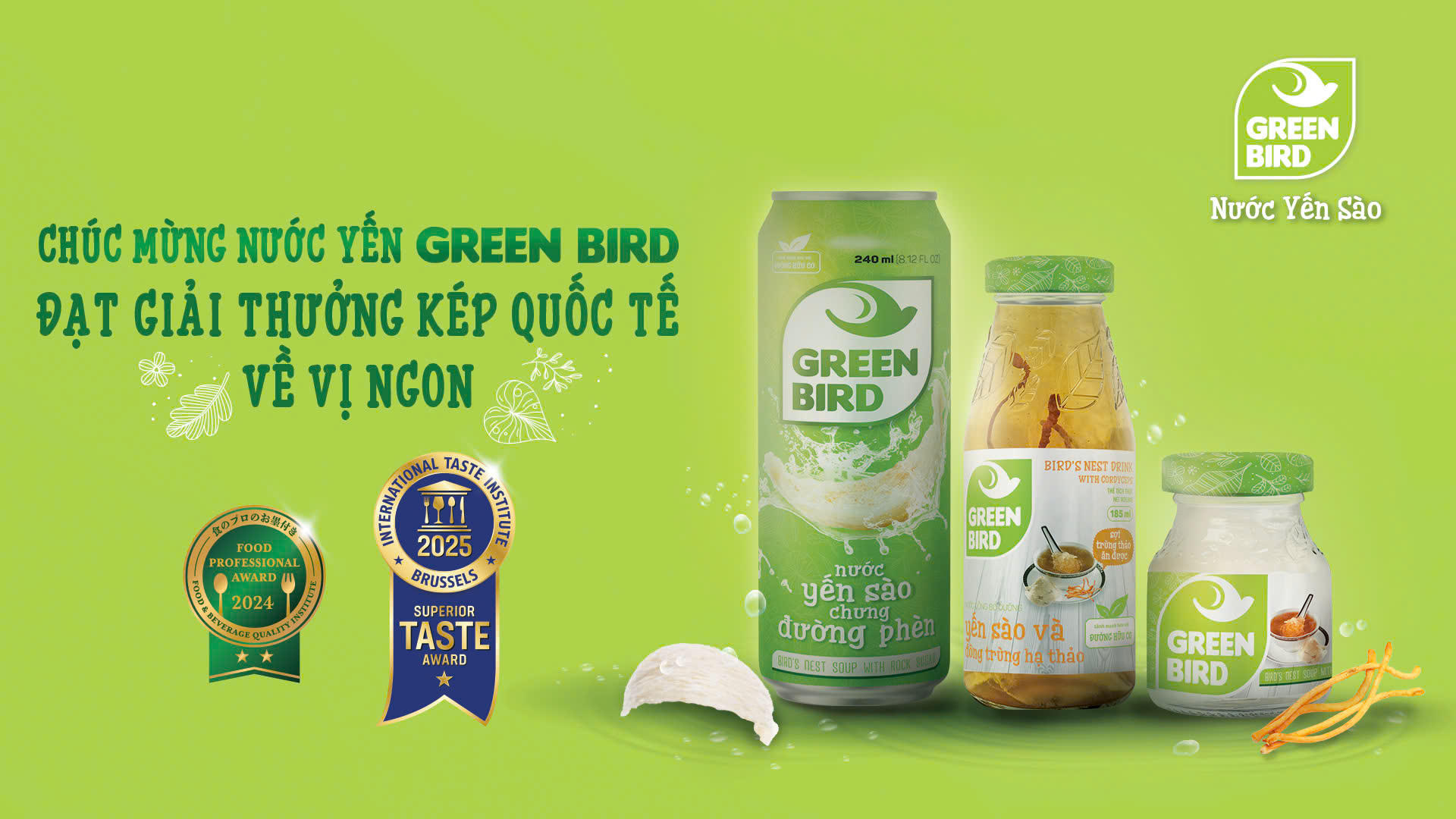 Green Bird giành giải thưởng kép quốc tế về vị ngon - Ảnh 2.