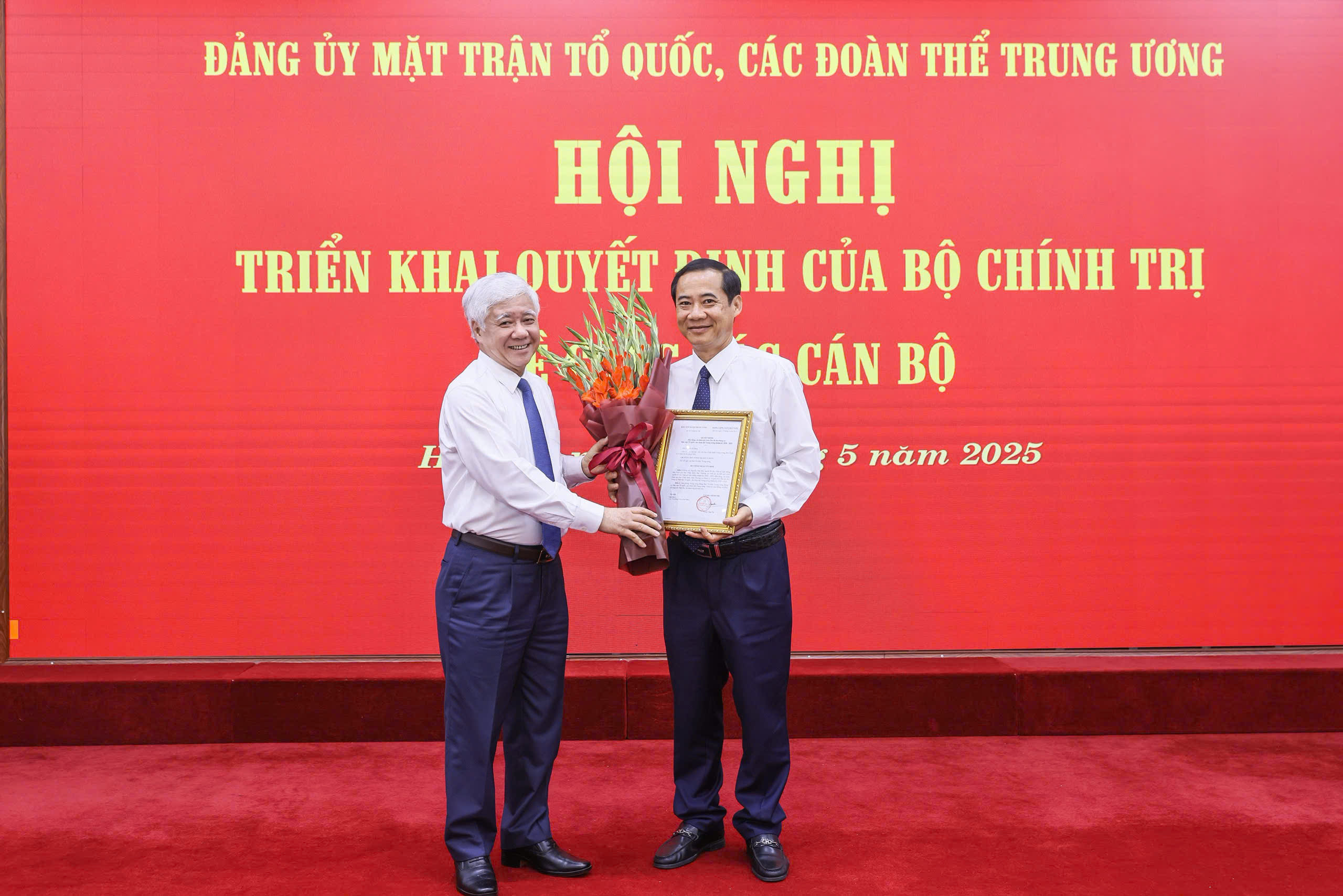 Ông Nguyễn Thái Học làm phó bí thư Đảng ủy Mặt trận Tổ quốc, các đoàn thể Trung ương - Ảnh 1.