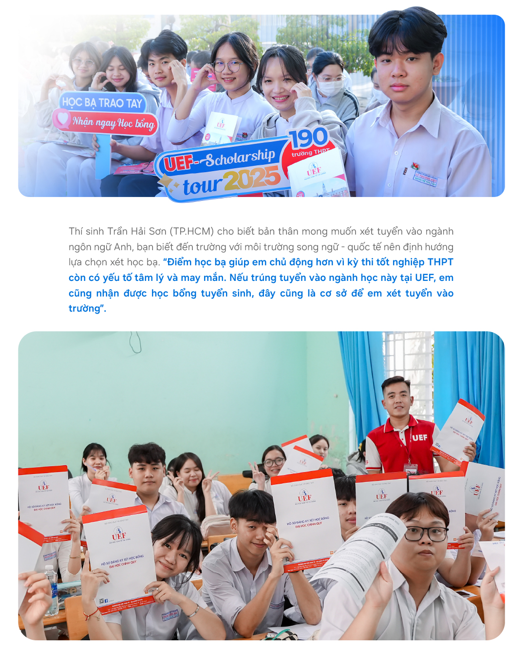 UEF nhận hồ sơ xét học bạ đến 30-6 - Ảnh 2.