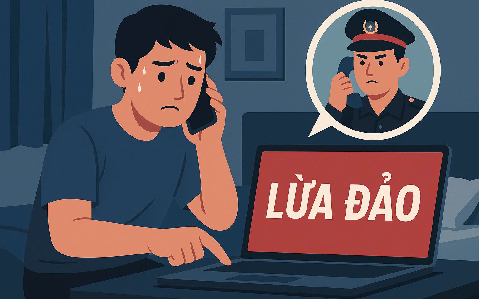 Cảnh báo liên tục, vẫn có sinh viên ở TP.HCM sập bẫy lừa 'bắt cóc online' - Ảnh 1.
