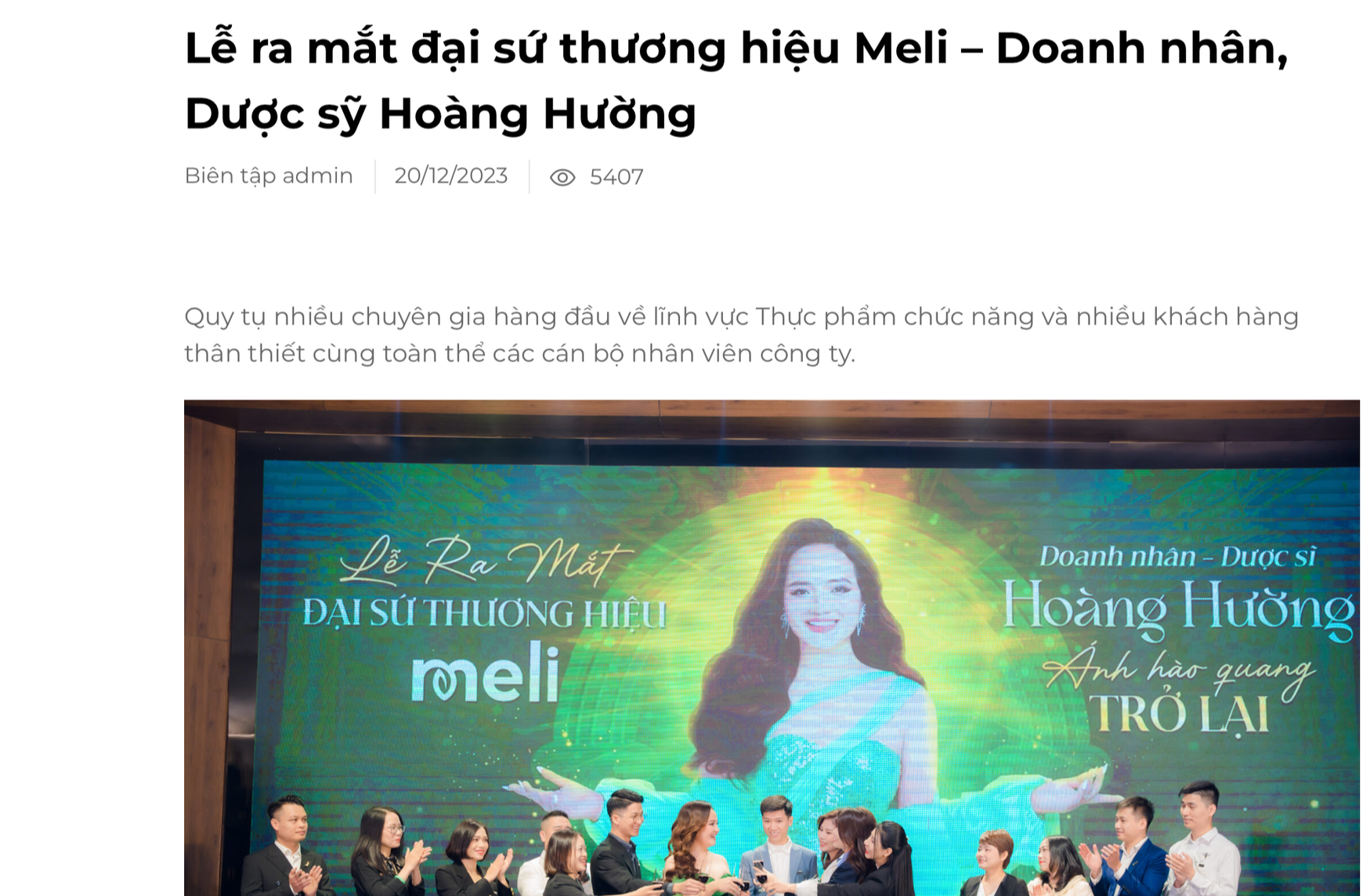 Từ ‘Dược phẩm Hoàng Hường’ đến ‘Thương hiệu Meli’: Quảng cáo ‘nổ’ ra sao mà bị đề nghị xử lý? - Ảnh 1. Hoàng Hường - Ảnh 1.