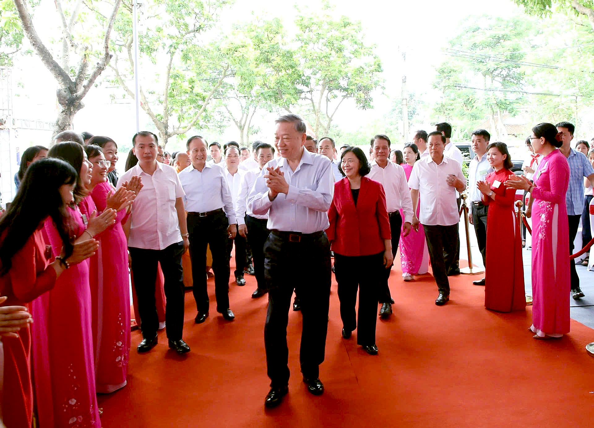Tổng Bí thư Tô Lâm dự lễ khởi công đền thờ Đức vua Ngô Quyền - Ảnh 1.