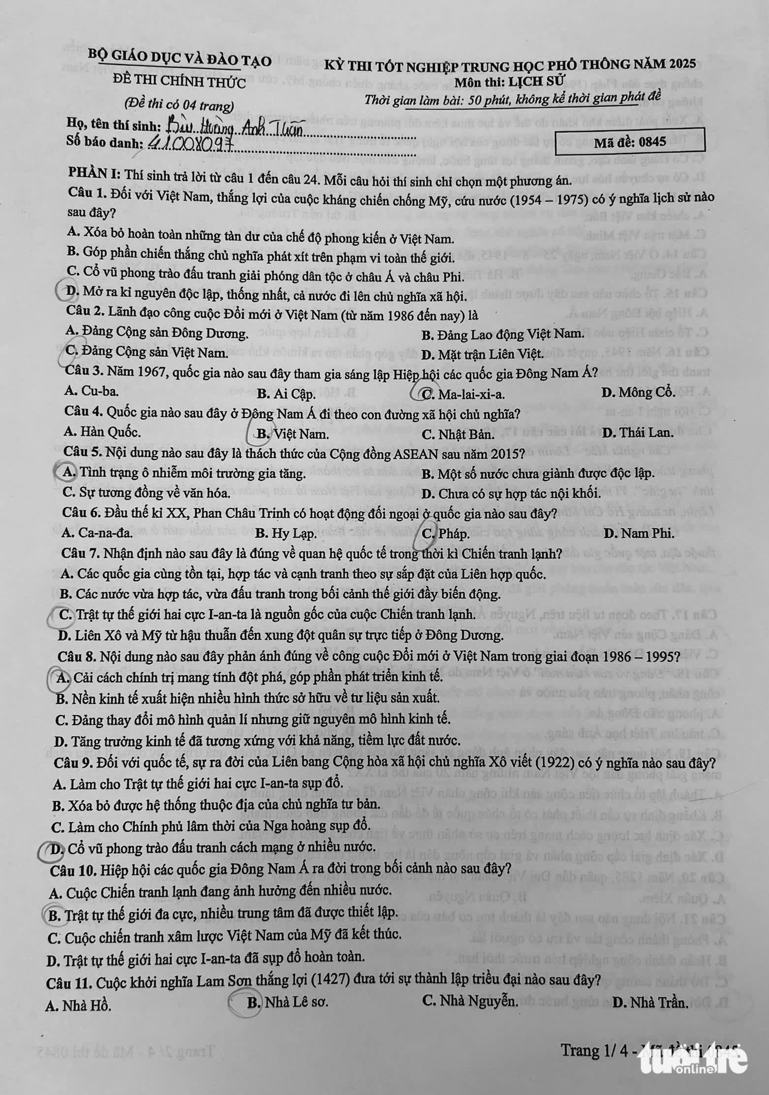 môn lịch sử - Ảnh 2.