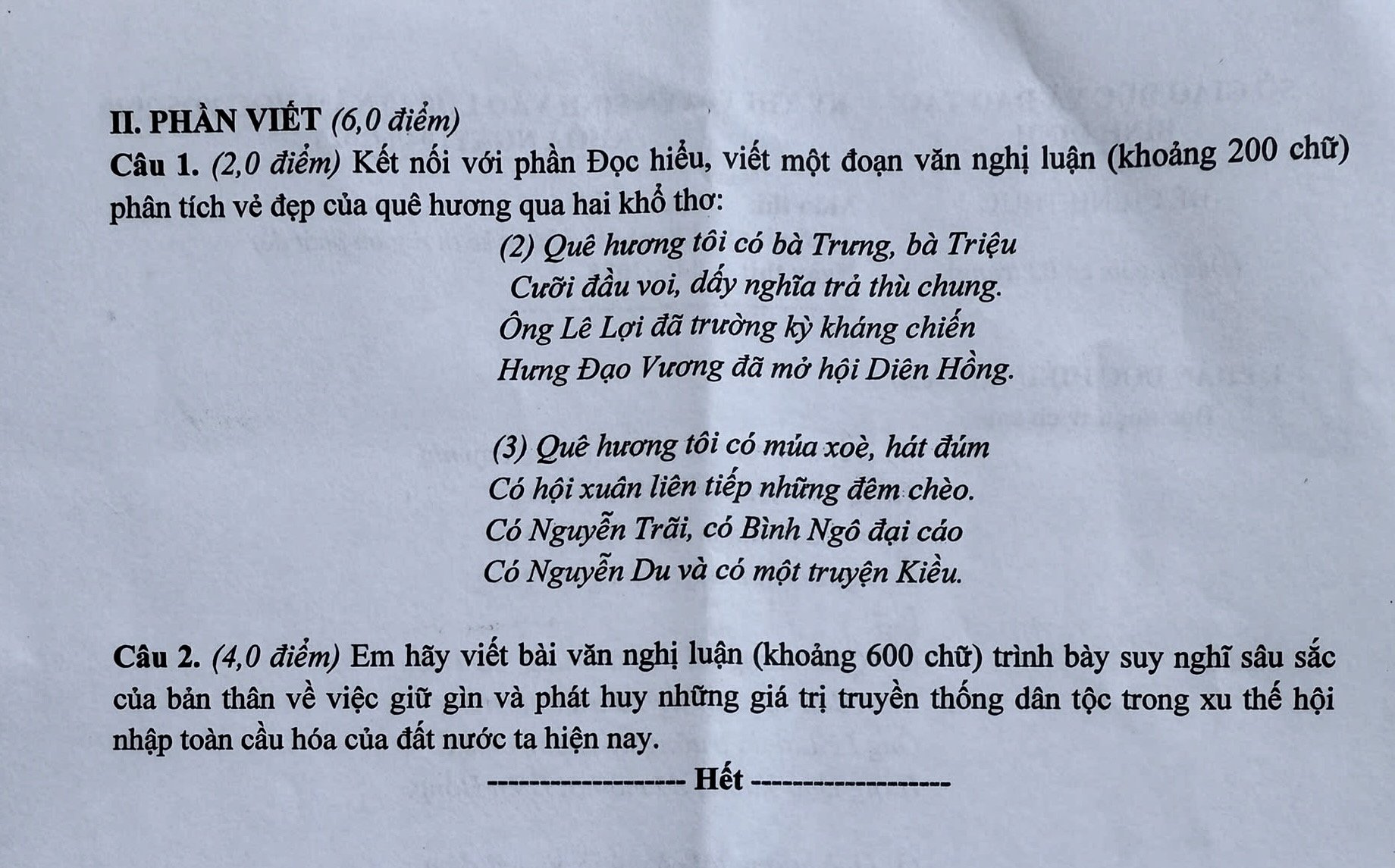 Sĩ tử Bình Định thích thú với đề văn giữ gìn giá trị truyền thống trong xu thế hội nhập - Ảnh 3.