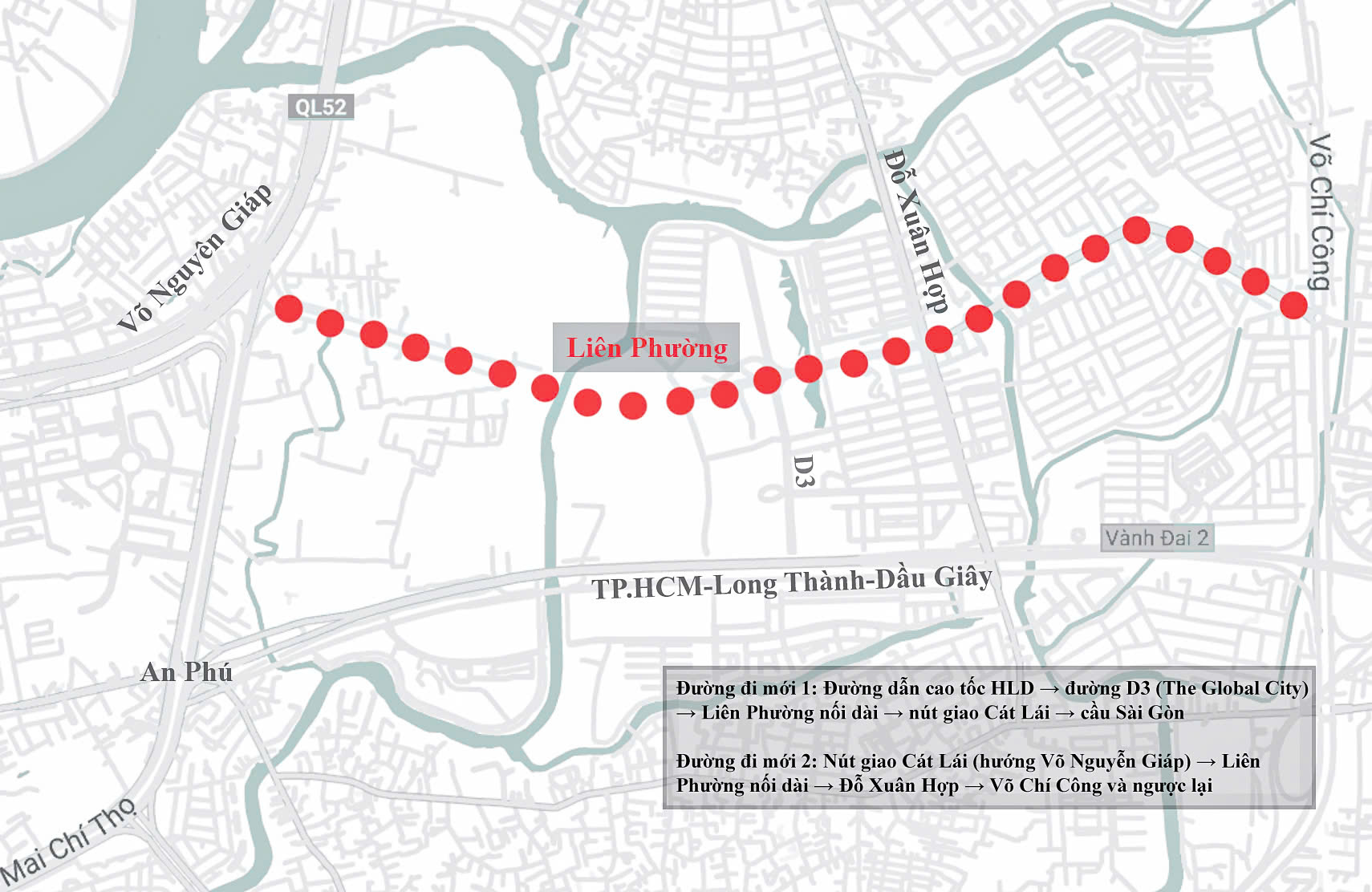 Lối đi mới tránh kẹt xe An Phú: Xuyên khu đô thị The Global City, nối cao tốc và Cát Lái - Ảnh 1. An Phú - Ảnh 2.