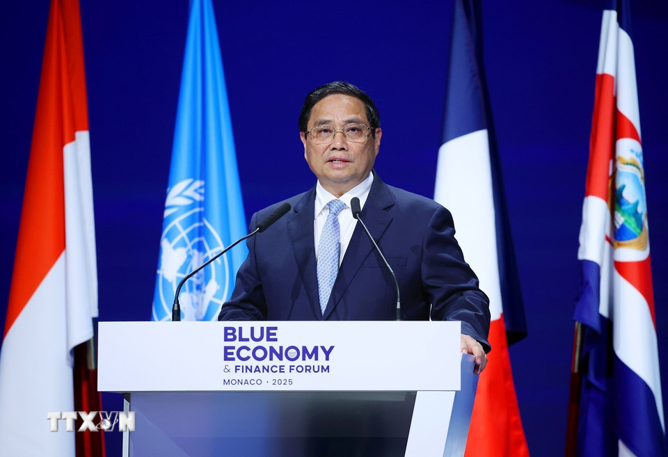Thủ tướng Phạm Minh Chính: Tăng cường cho 3 lĩnh vực để bảo vệ đại dương - Ảnh 1. Thủ tướng đề xuất nguồn lực cho 3 lĩnh vực để bảo tồn và phát triển đại dương xanh - Ảnh 1.