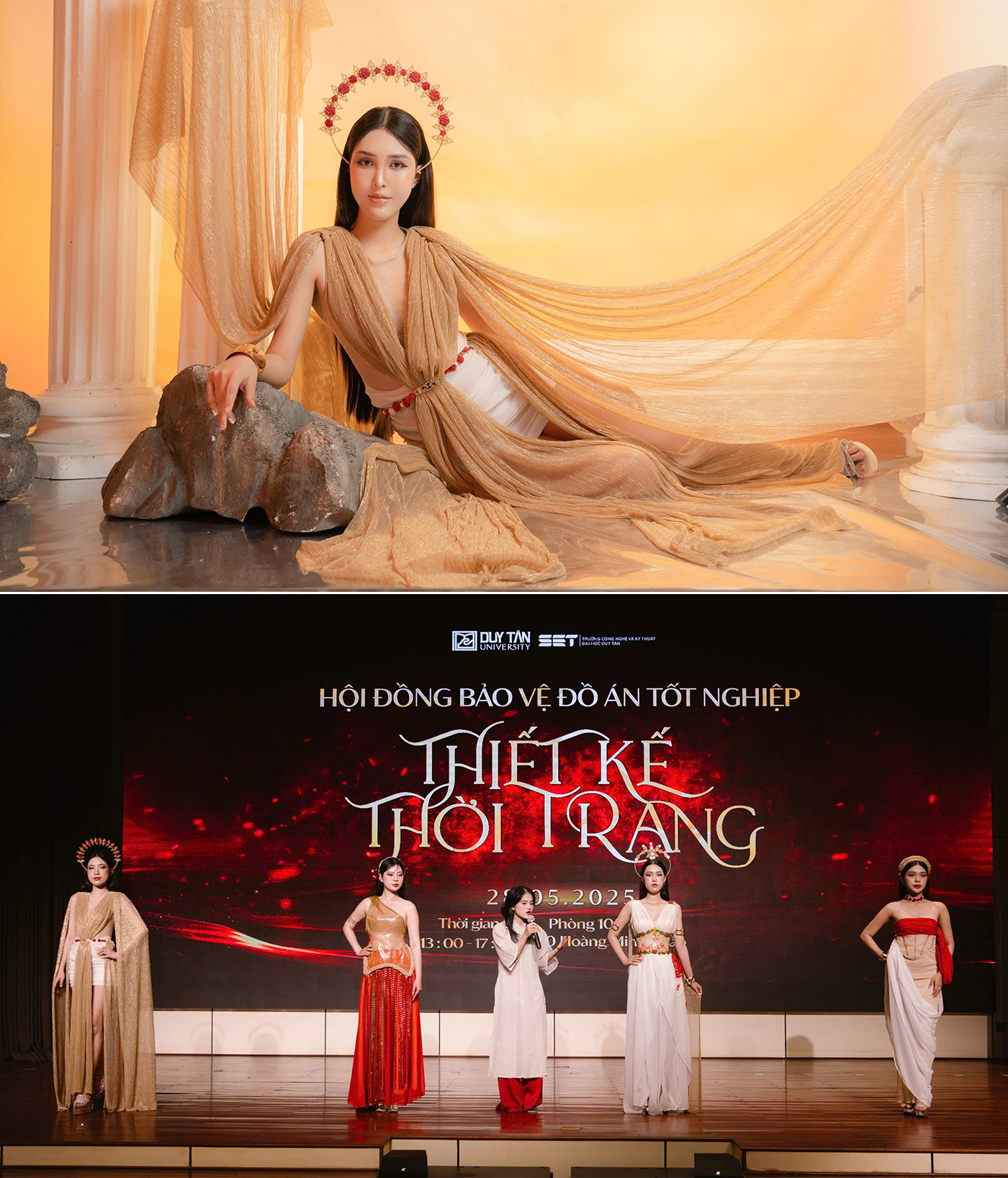 Show đồ án tốt nghiệp thời trang dạ hội đầy cảm hứng của sinh viên Đại học Duy Tân - Ảnh 11.