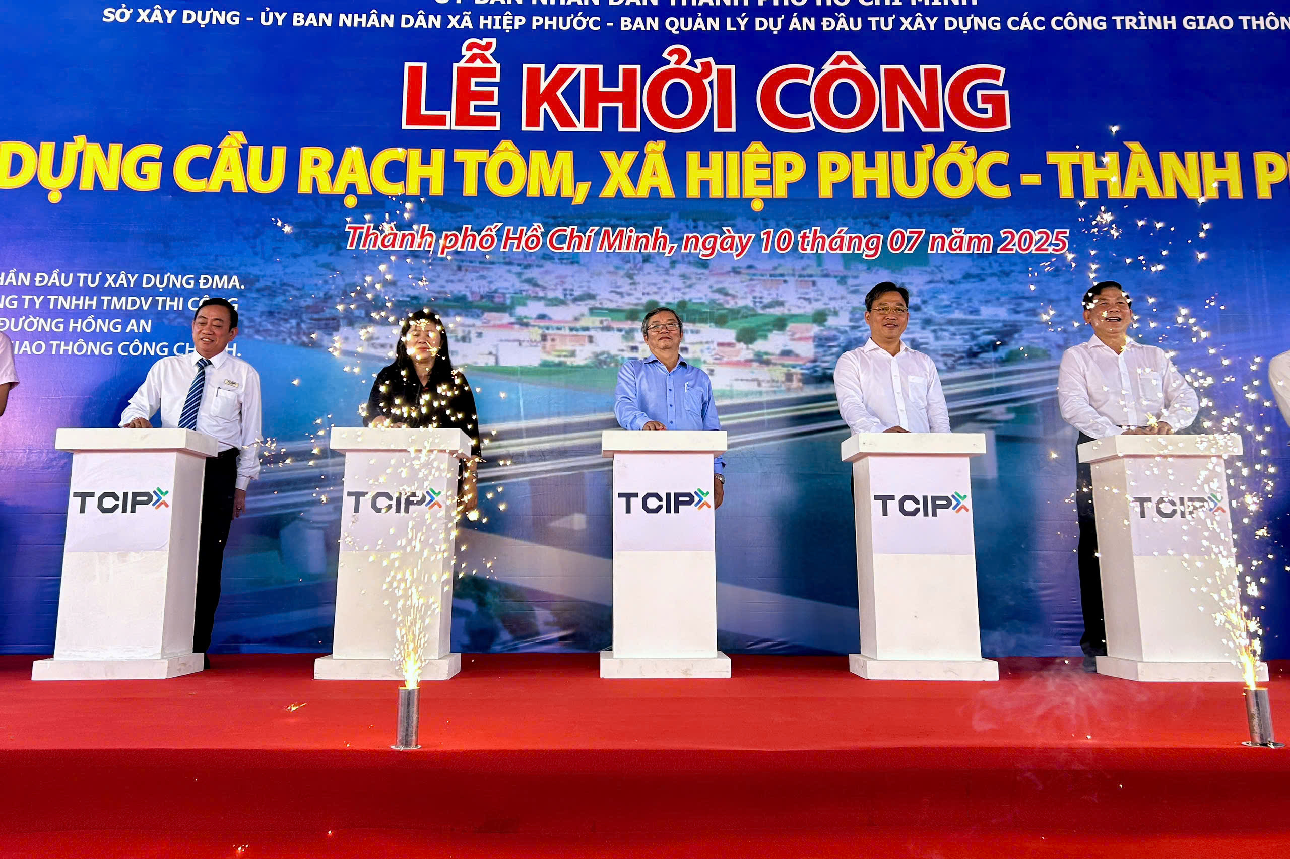 Khởi công cầu Rạch Tôm trên đường Lê Văn Lương, tăng kết nối TP.HCM - Tây Ninh - Ảnh 3.
