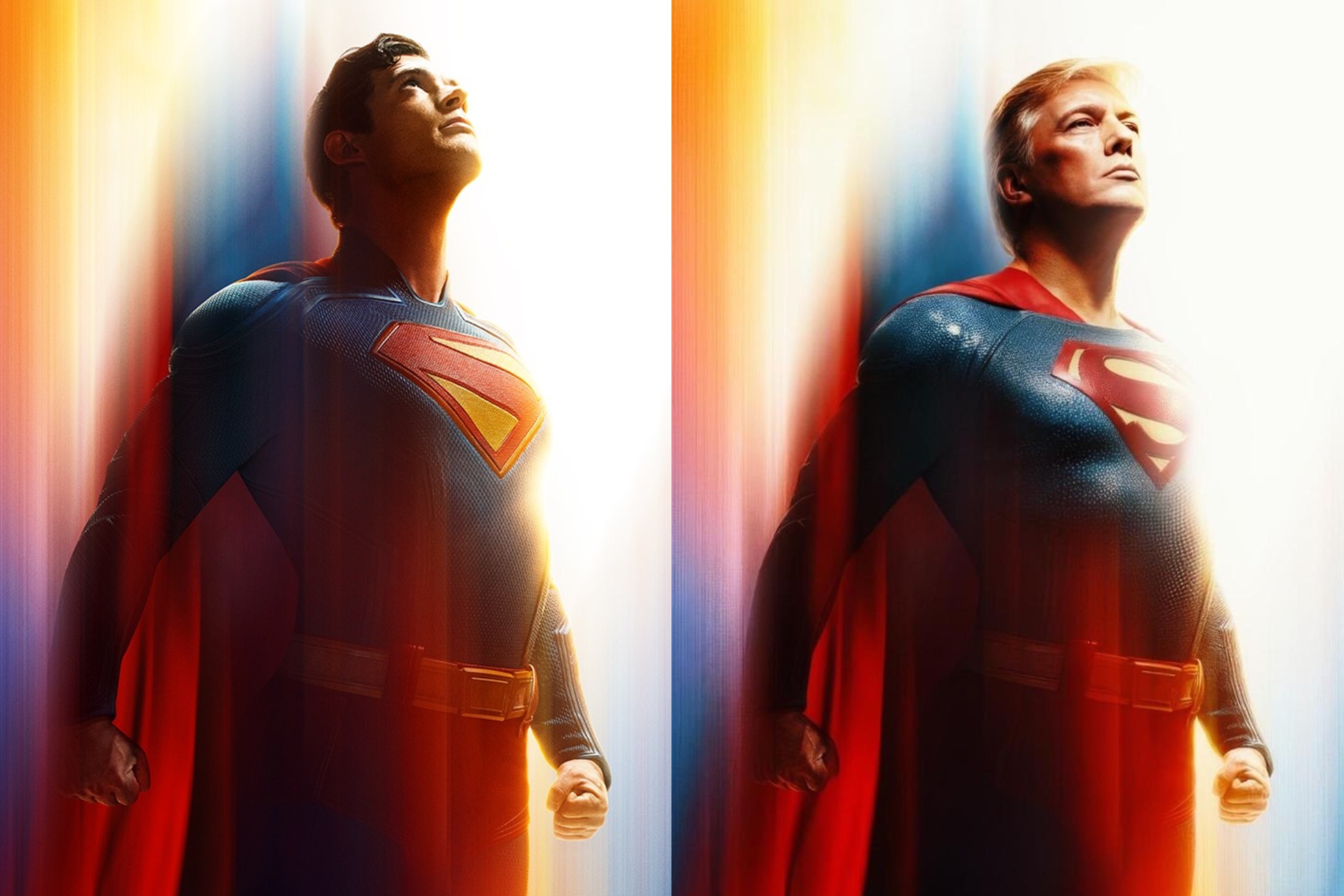 Nhà Trắng chế ảnh Trump là Superman, dân mạng: Vậy Elon Musk là Lex Luthor? - Ảnh 1. Nhà Trắng chế ảnh ông Trump là Superman, dân mạng: Vậy Elon Musk là Lex Luthor? - Ảnh 1.