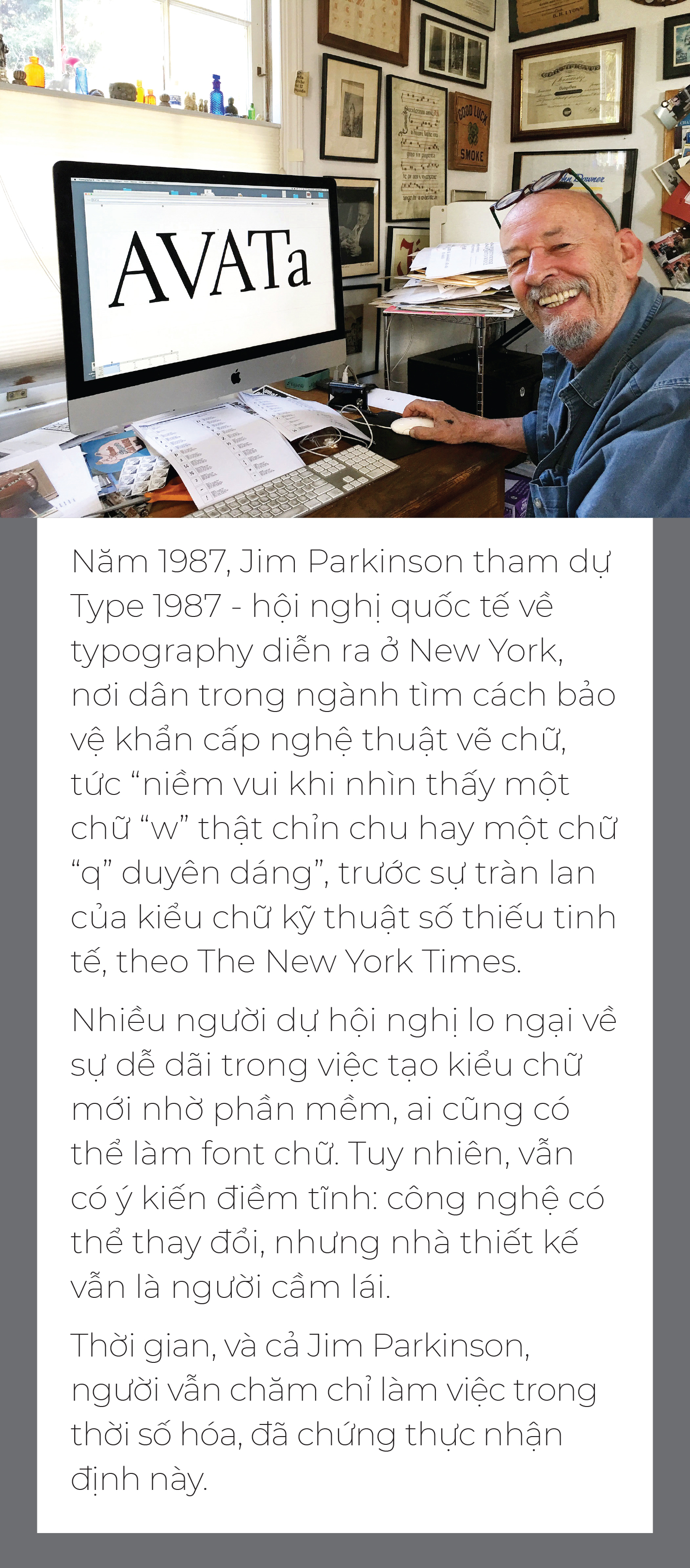 Bậc thầy vẽ chữ Jim Parkinson:  Một đời thêm hồn cho bảng chữ cái - Ảnh 12.
