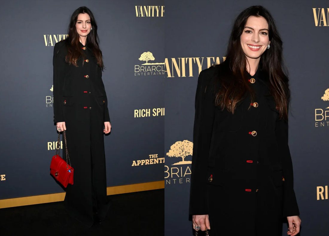 O senso de moda chique de Anne Hathaway durante as filmagens de O Diabo Veste Prada 2 - Foto 9. Anne Hathaway - Ảnh 8.