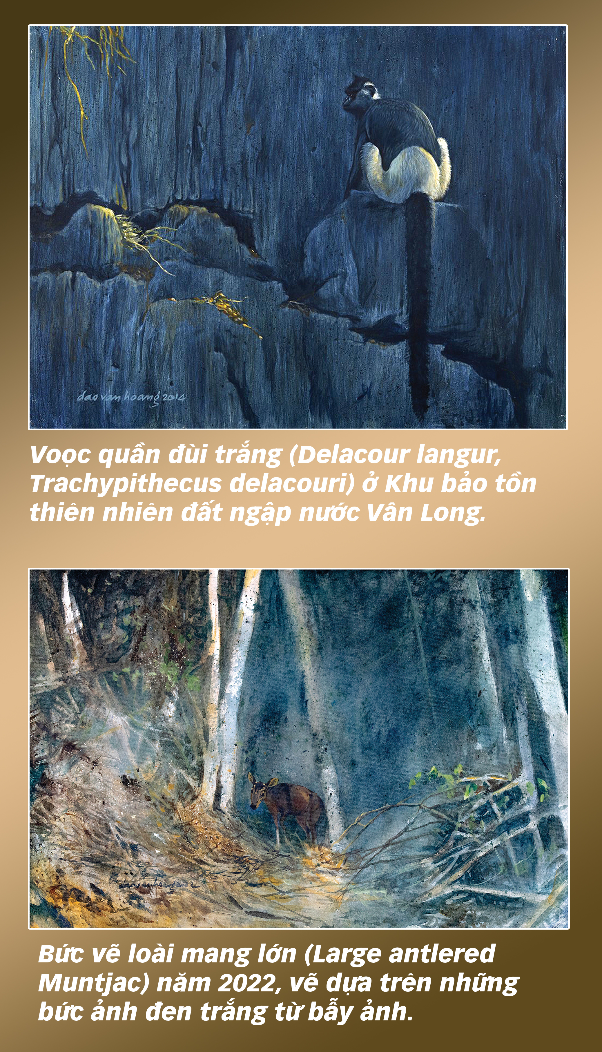Đào Văn Hoàng:  Vào trong hoang dã, vẽ để kể về sự sống và mất mát - Ảnh 9.