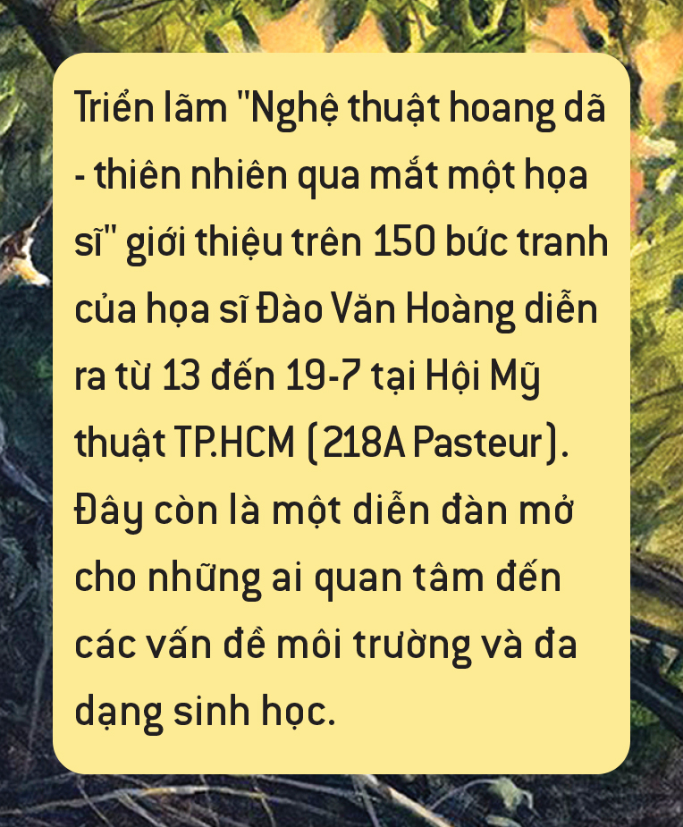 Đào Văn Hoàng:  Vào trong hoang dã, vẽ để kể về sự sống và mất mát - Ảnh 8.