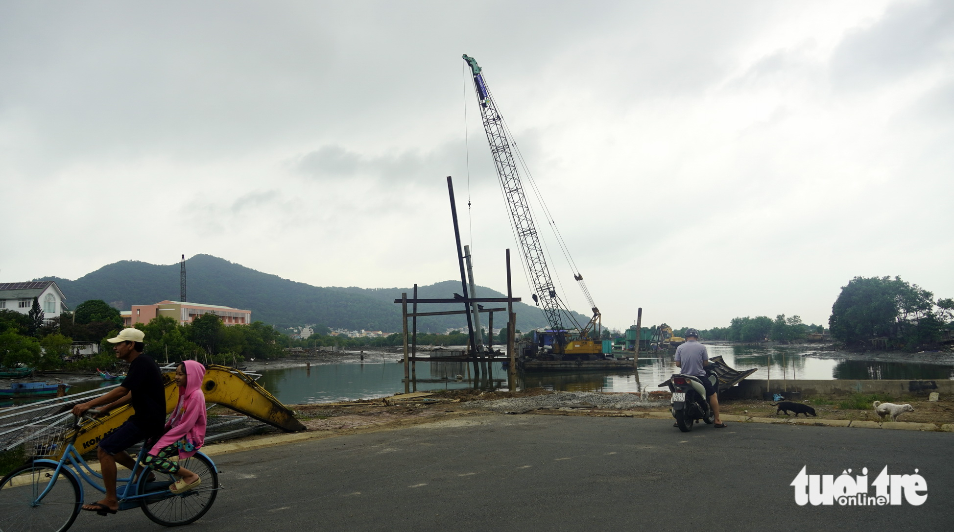 Sở Xây dựng TP.HCM kiểm tra thi công bờ kè kênh nghi làm nứt nhà dân - Ảnh 4.