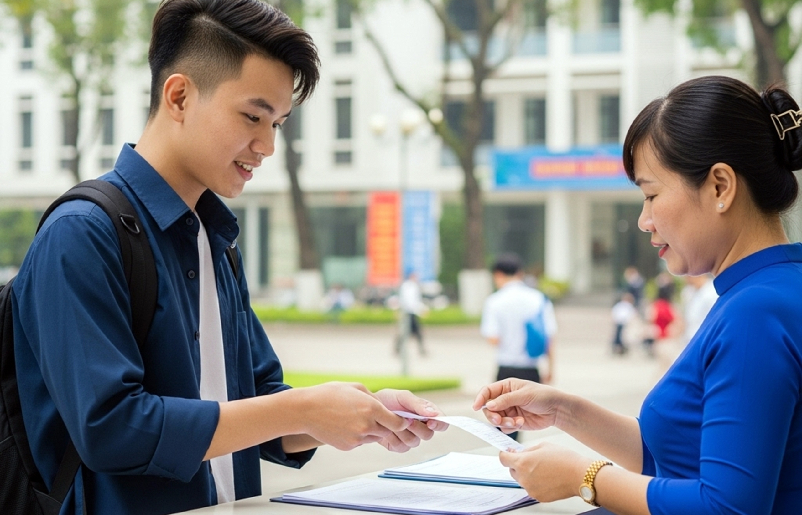 Penerimaan Universitas 2025: Kandidat harus membayar biaya dua kali - Foto 1. lệ phí - Ảnh 1.