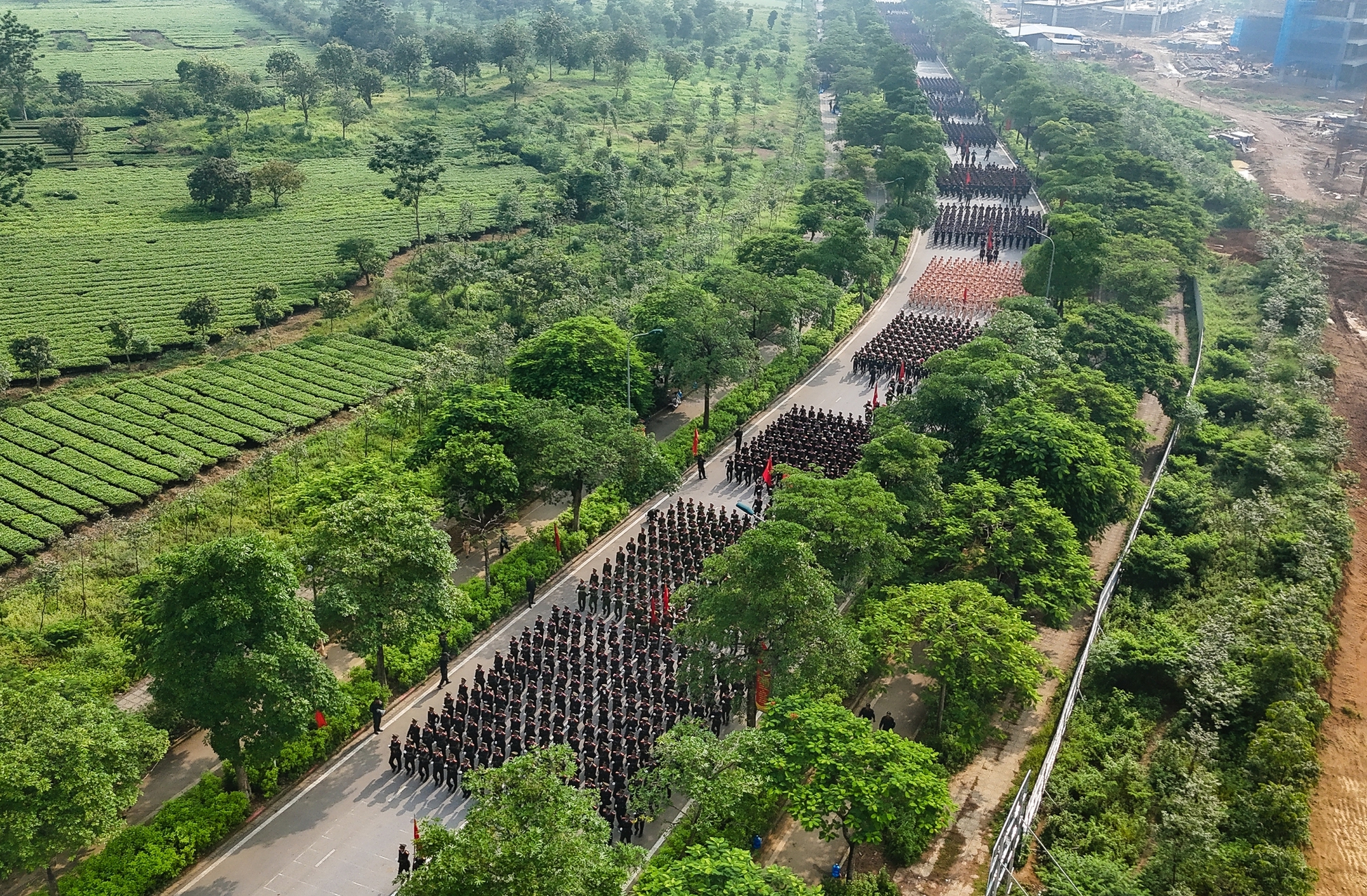 Vietnam security forces complete parade training ahead of National Day celebrations- Ảnh 2. Vietnam security forces complete parade training ahead of National Day celebrations- Ảnh 2.