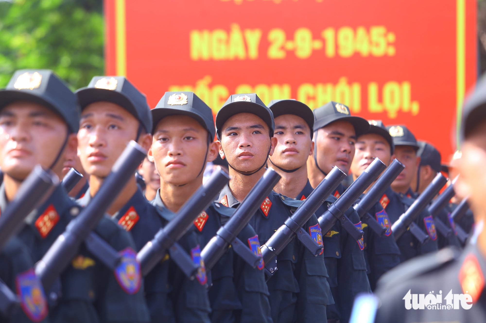 Vietnam security forces complete parade training ahead of National Day celebrations- Ảnh 20. Vietnam security forces complete parade training ahead of National Day celebrations- Ảnh 20.