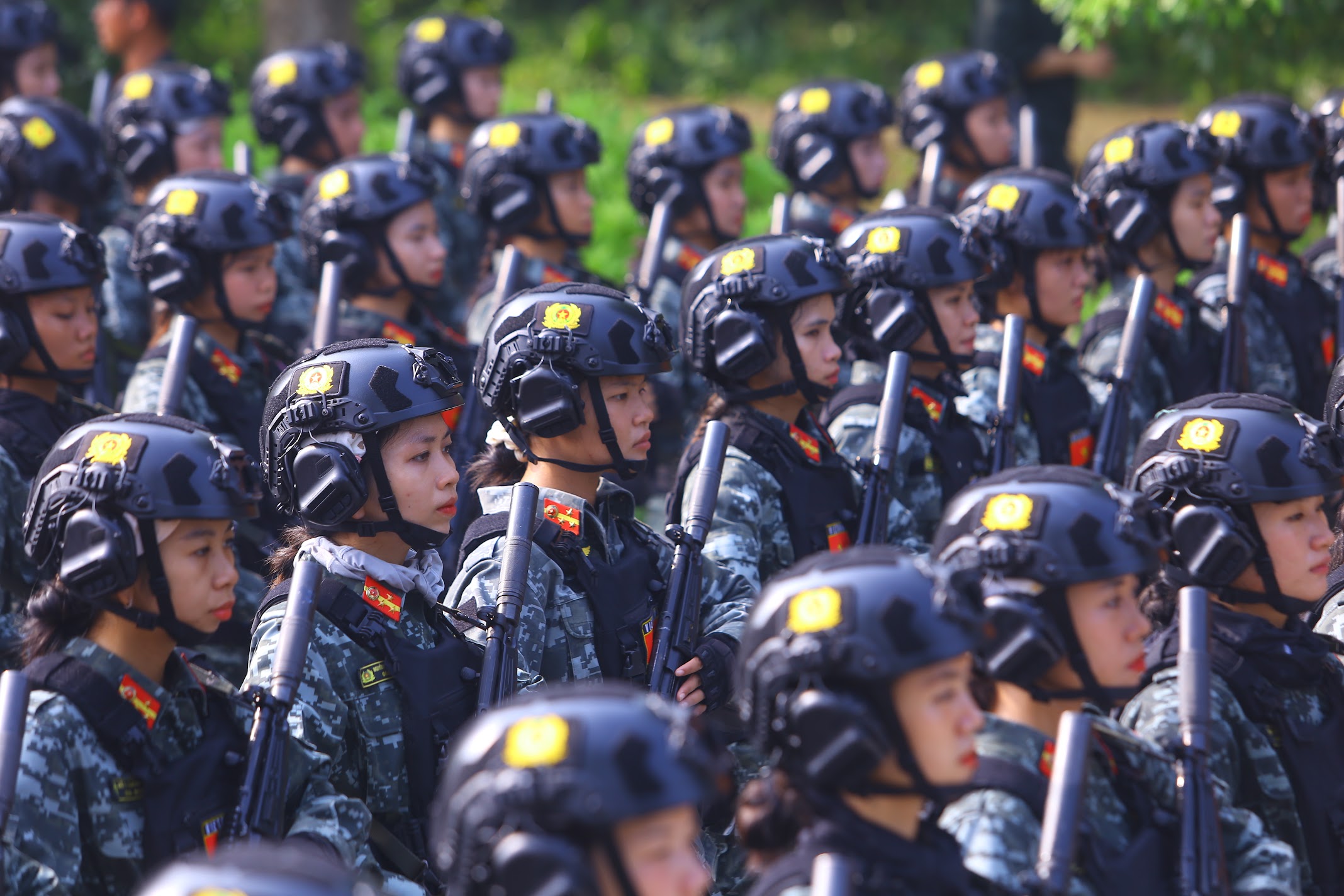 Vietnam security forces complete parade training ahead of National Day celebrations- Ảnh 12. Vietnam security forces complete parade training ahead of National Day celebrations- Ảnh 12.