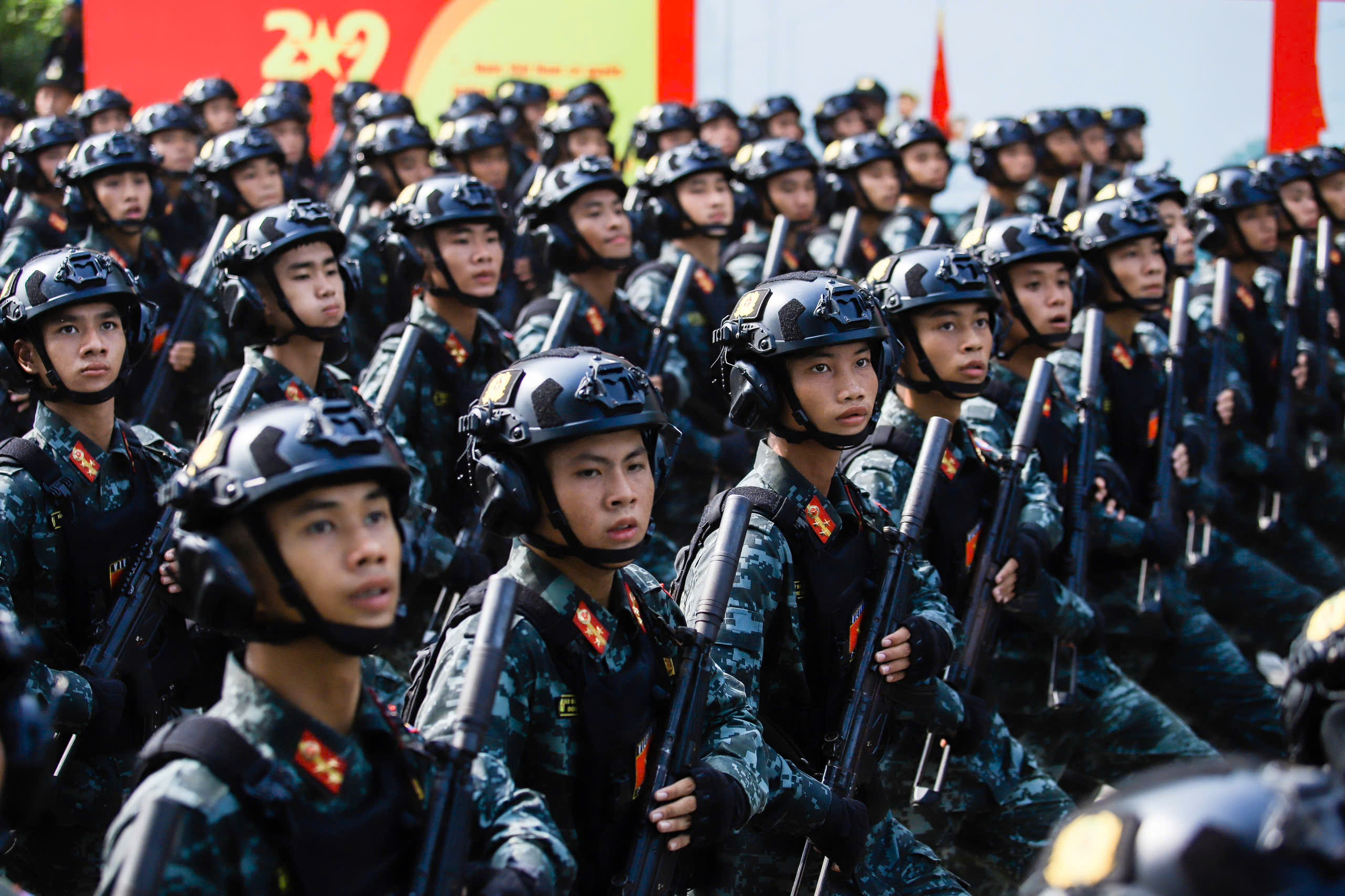Vietnam security forces complete parade training ahead of National Day celebrations- Ảnh 17. Vietnam security forces complete parade training ahead of National Day celebrations- Ảnh 17.