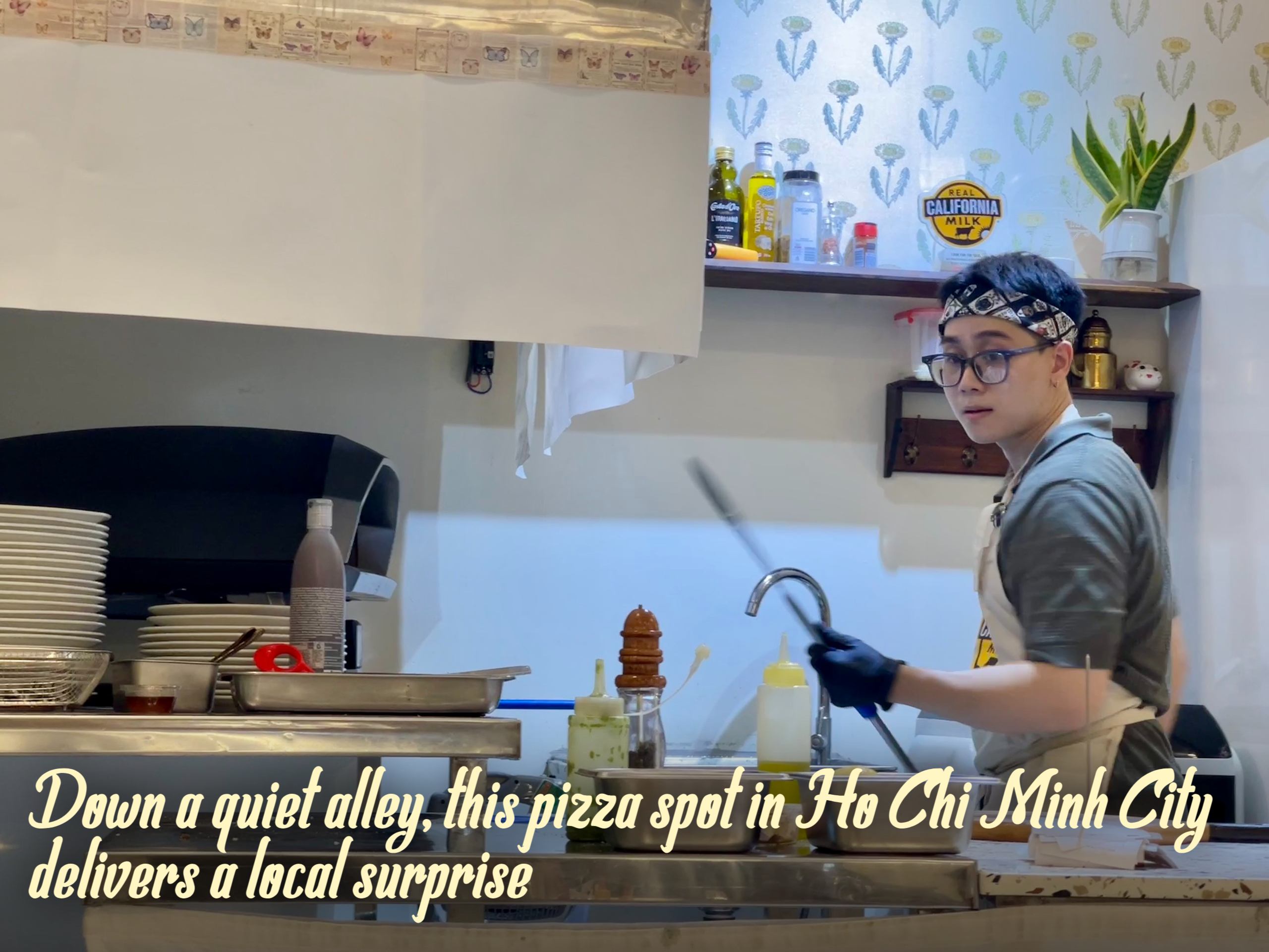 Down a quiet alley, this pizza spot in Ho Chi Minh City delivers a local surprise