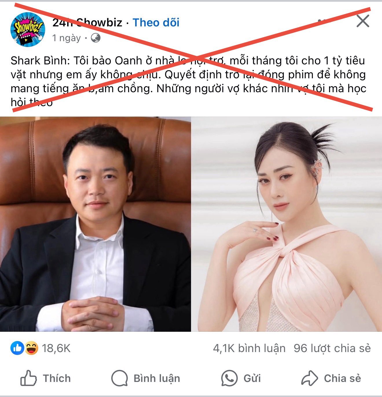 Vừa trở lại đóng phim Phương Oanh đã phải ‘cảnh báo tin giả, tin bẩn’ - Ảnh 1.