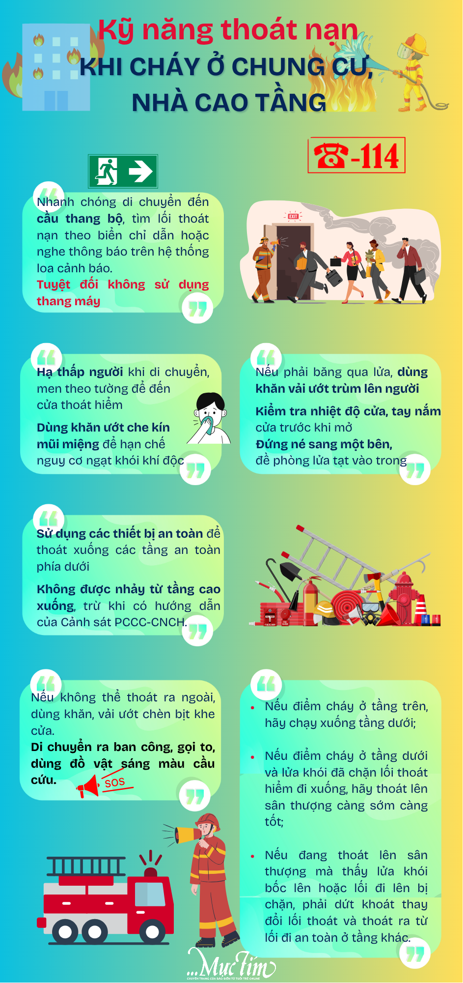 Kỹ năng thoát nạn khi cháy chung cư, nhà cao tầng  - Ảnh 1.